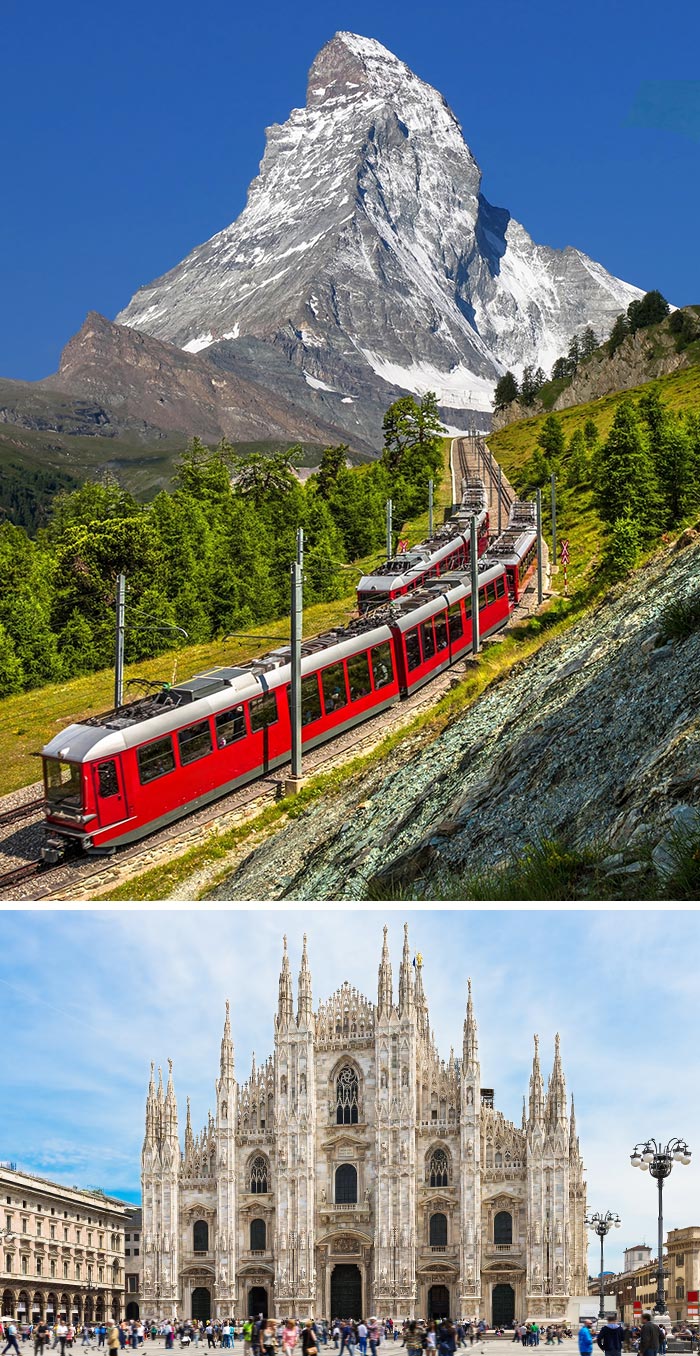 馬特洪峰登山火車/米蘭大教堂