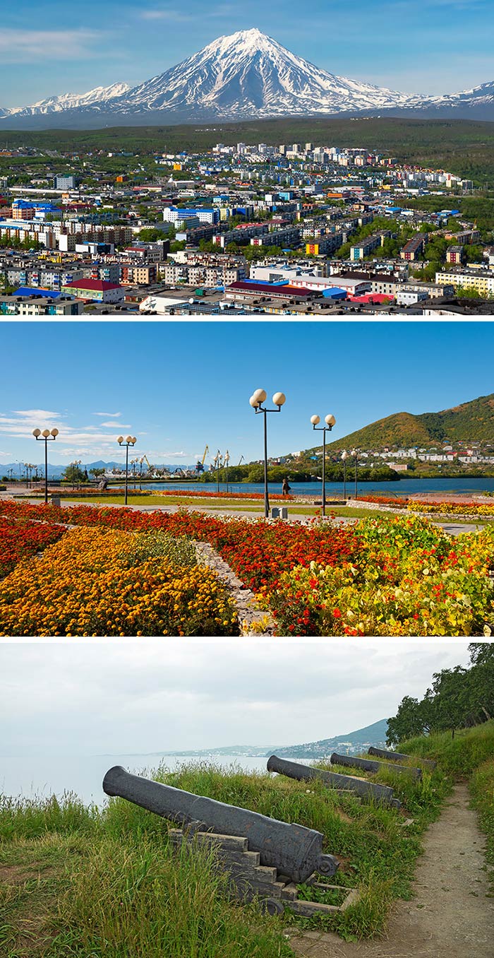 堪察加半島彼得羅巴甫洛夫斯克/城市公園/馬克蘇托夫砲台