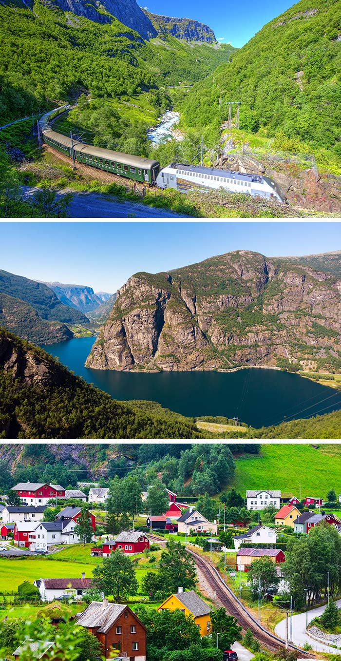 挪威縮影觀景火車/松恩峽灣/佛拉姆小鎮